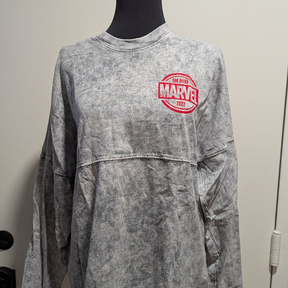 SDCC 2022 Marvel Spirit Jersey Small — Gray Mineral-Wash — Convention Exclusive